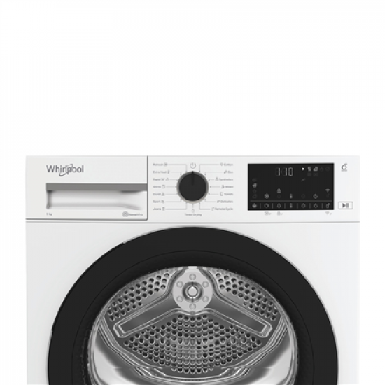 Whirlpool Dryer Machine | WP D9 WBS EE | Energy efficiency class D | Front loading | 9 kg | Heat pump | Digital | Depth 61 cm | White