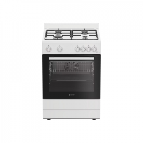 INDESIT Cooker | I6G5KCW | Hob type Gas | Oven type Electric | White | Width 60 cm | Grilling | Depth 60 cm | 72 L