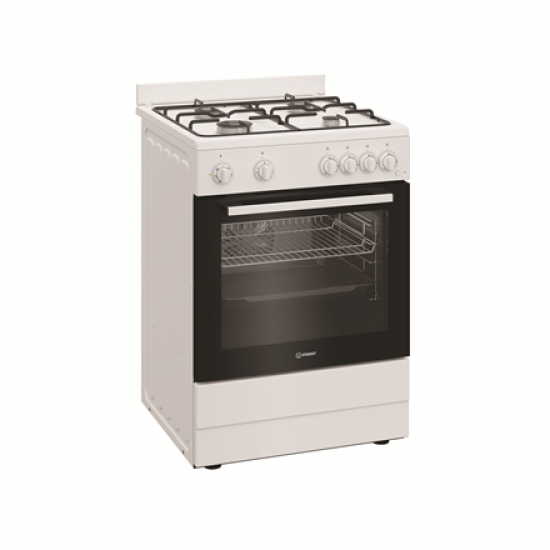 INDESIT Cooker | I6G5KCW | Hob type Gas | Oven type Electric | White | Width 60 cm | Grilling | Depth 60 cm | 72 L