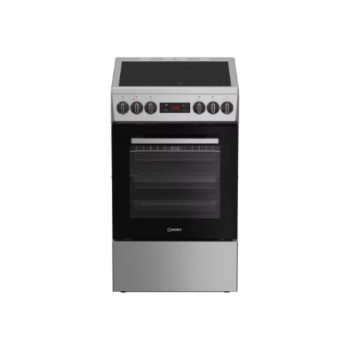 INDESIT Cooker | IS5V8CSX/P | Hob type Ceramic | Oven type Electric | Stainless Steel | Width 50 cm | Grilling | Depth 60 cm | 55 L