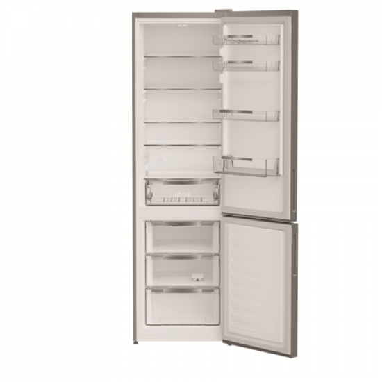 INDESIT Refrigerator | INKS 1401 S4E1 | Energy efficiency class E | Free standing | Combi | Height 202.5 cm | Fridge net capacity 266 L | Freezer net capacity 120 L | 38 dB | Silver