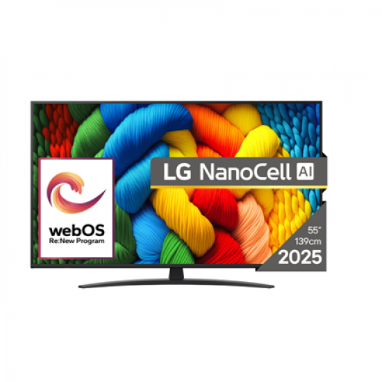 LG 55NANO81A3A | 55 | Smart TV | webOS 25 | UHD