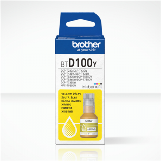 Brother BTD100Y | Ink Bottle | Yellow