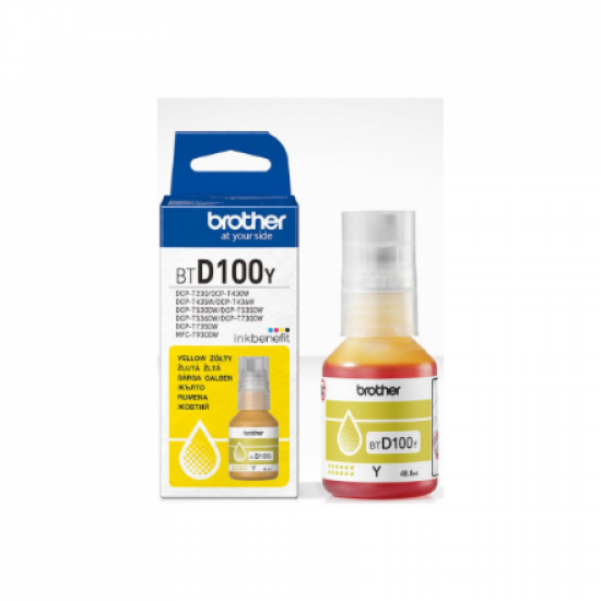 Brother BTD100Y | Ink Bottle | Yellow
