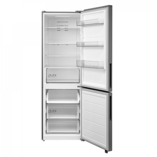 Midea Refrigerator | MDRB548MME46 | Energy efficiency class E | Free standing | Combi | Height 186 cm | No Frost system | Fridge net capacity 271 L | Freezer net capacity 130 L | 35 dB | Grey