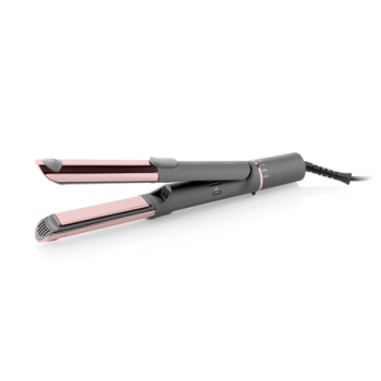 ETA Hair Straightener and Curler | ETA132390000 Fenité Exclusive 2-in-1 | Ceramic heating system | Temperature (min) 140 °C | Temperature (max) 200 °C | Number of heating levels 5 | 1700 W | Grey/Pink