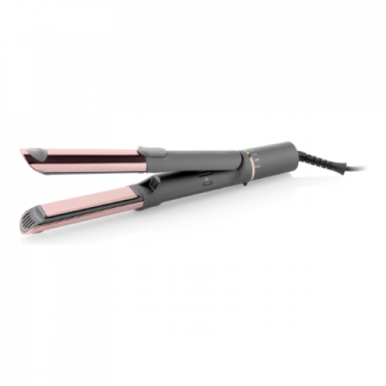 ETA Hair Straightener and Curler | ETA132390000 Fenité Exclusive 2-in-1 | Ceramic heating system | Temperature (min) 140 °C | Temperature (max) 200 °C | Number of heating levels 5 | 1700 W | Grey/Pink