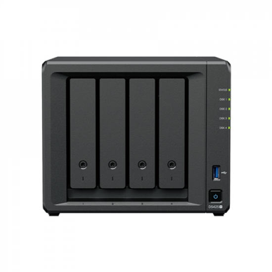 Synology DiskStation | DS425+ | Intel Celeron | J4125 | Processor frequency 2.0 GHz | 2 GB | DDR4 | Black
