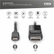 Digitus | Bi-Directional Adapter Cable 2 m | AK-300334-020-S | USB Type C to DisplayPort