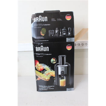 SALE OUT. Braun J500 Multiquick 5 Juicer, Black | Braun | J 500 Multiquick 5 | Type Juicer | Black | 900 W | Number of speeds 2 | DAMAGED PACKAGING, CRACKED CONTAINER SIDE