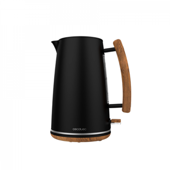 Cecotec Kettle | ThermoSense 400 | Electric | 3000 W | 1.7 L | Stainless steel/BPA | 360° rotational base | Black Woody
