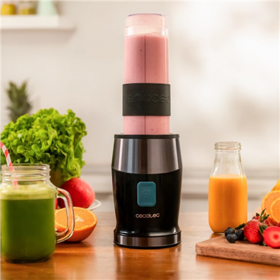 Cecotec Blender | Power Titanium 900 ProGo | Tabletop | 900 W | Jar capacity 2x0.57 L | Ice crushing | Black