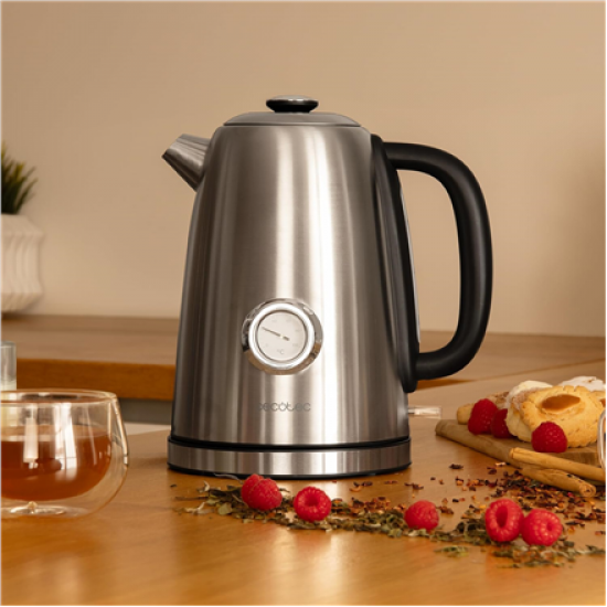 Cecotec Kettle | Thermosense 620 Vintage | Electric | 2200 W | 1.7 L | Stainless steel | 360° rotational base | Stainless steel