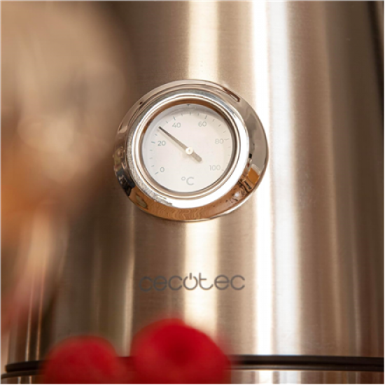 Cecotec Kettle | Thermosense 620 Vintage | Electric | 2200 W | 1.7 L | Stainless steel | 360° rotational base | Stainless steel
