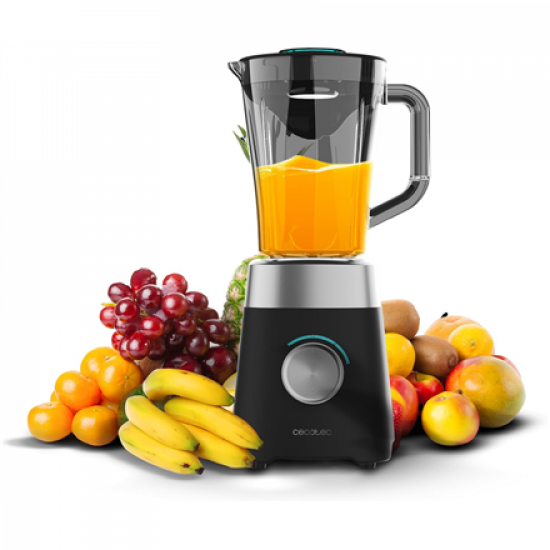 Cecotec Blender | Power Black Titanium 1300MAX B | Tabletop | 1300 W | Jar material Plastic | Jar capacity 1.5 L | Ice crushing | Black