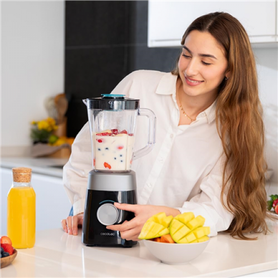 Cecotec Blender | Power Black Titanium 1300MAX B | Tabletop | 1300 W | Jar material Plastic | Jar capacity 1.5 L | Ice crushing | Black