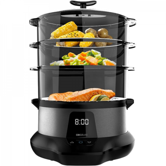 Cecotec Food Steamer | Vapovita 3000 Pro | 1000 W | Number of baskets 3