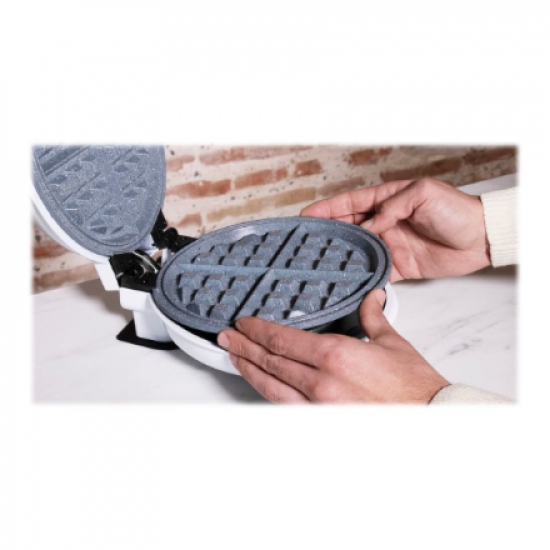Cecotec Waffle Maker | Fun Gofrestone 3in1 | 700 W | Number of pastry 3 | Waffle/Muffin/Donut | White