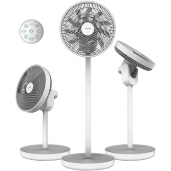 Cecotec EnergySilence 2600 Sunflower Portable Battery-powered fan | Stand Fan | Diameter 33 cm | Number of speeds 12 | Oscillation | 22 W | Remote control