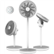 Cecotec EnergySilence 2600 Sunflower Portable Battery-powered fan | Stand Fan | Diameter 33 cm | Number of speeds 12 | Oscillation | 22 W | Remote control