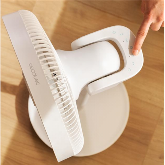 Cecotec EnergySilence 2600 Sunflower Portable Battery-powered fan | Stand Fan | Diameter 33 cm | Number of speeds 12 | Oscillation | 22 W | Remote control
