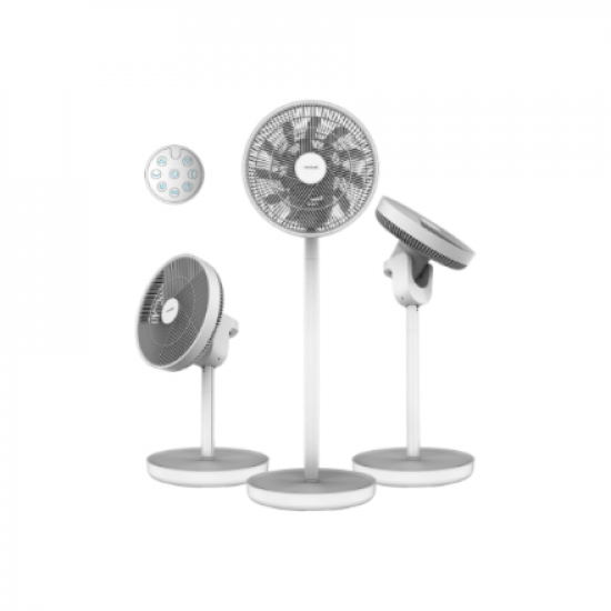 Cecotec EnergySilence 2600 Sunflower Portable Battery-powered fan | Stand Fan | Diameter 33 cm | Number of speeds 12 | Oscillation | 22 W | Remote control