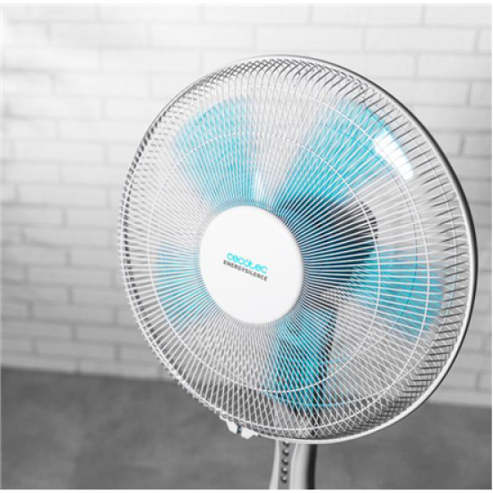 Cecotec EnergySilence 530 Power Connected | Stand Fan | White | Diameter 40 cm | Number of speeds 3 | Oscillation | 50 W | Remote control