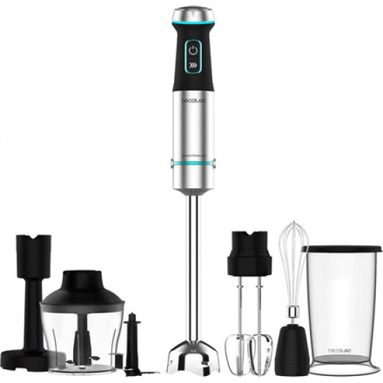 Cecotec | Hand Blender | Power TitanBlack 1200 XL PerfectCream&Crush | Hand Blender | 1200 W | Stainless steel/Black