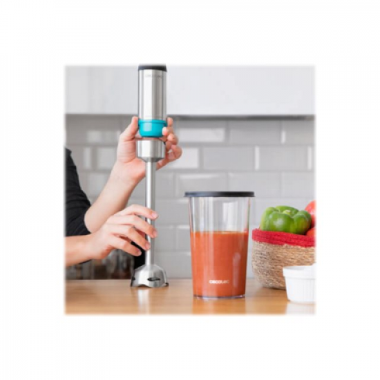 Cecotec | Hand Blender | Power TitanBlack 1200 XL PerfectCream&Crush | Hand Blender | 1200 W | Stainless steel/Black