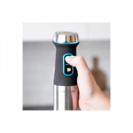 Cecotec | Hand Blender | Power TitanBlack 1200 XL PerfectCream&Crush | Hand Blender | 1200 W | Stainless steel/Black