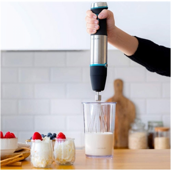 Cecotec | Hand Blender | Power TitanBlack 1200 XL PerfectCream&Crush | Hand Blender | 1200 W | Stainless steel/Black