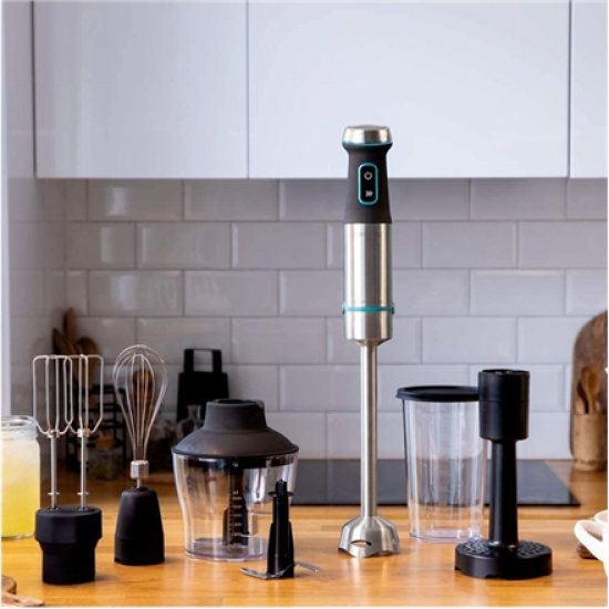Cecotec | Hand Blender | Power TitanBlack 1200 XL PerfectCream&Crush | Hand Blender | 1200 W | Stainless steel/Black