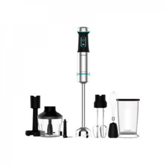 Cecotec | Hand Blender | Power TitanBlack 1200 XL PerfectCream&Crush | Hand Blender | 1200 W | Stainless steel/Black