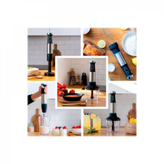 Cecotec | Hand Blender | Power TitanBlack 1200 XL PerfectCream&Crush | Hand Blender | 1200 W | Stainless steel/Black