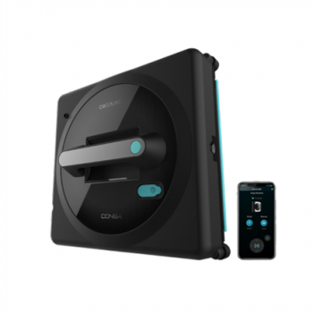 Cecotec Windows Cleaner Robot | Conga Windroid 1490 TwerkingSpray Connected | Corded | Black
