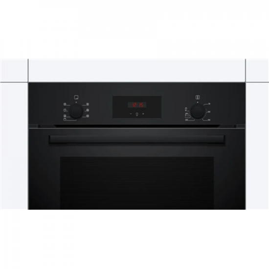Bosch Oven | HBF133BA1 | 66 L | Electric | EcoClean | Knobs | Height 59.5 cm | Width 59.4 cm | Black