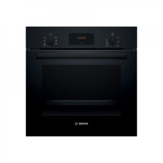 Bosch Oven | HBF133BA1 | 66 L | Electric | EcoClean | Knobs | Height 59.5 cm | Width 59.4 cm | Black