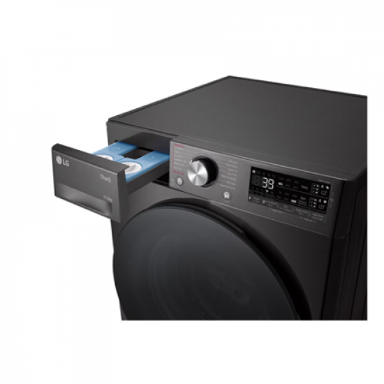 LG Washing Machine with Dryer | F4DR711S2BA | Energy efficiency class A/D | Front loading | Washing capacity 11 kg | 1400 RPM | Depth 57 cm | Width 60 cm | Display | TFT | Drying system | Drying capacity 6 kg | Steam function | Direct drive | Wi-Fi | Blac