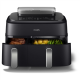 Philips | Dual Basket Airfryer | NA551/00 5000 Series | Power 2750 W | Capacity 9 L | RapidAir Plus and Air Steam | Black