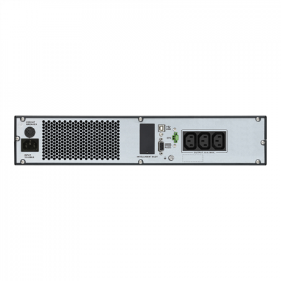 Schneider Electric Easy UPS, Rackmount 2U, Intelligent Card Slot, LCD, W/Rail Kit | SRV1KRIRK-E | 1000 VA | 900 W