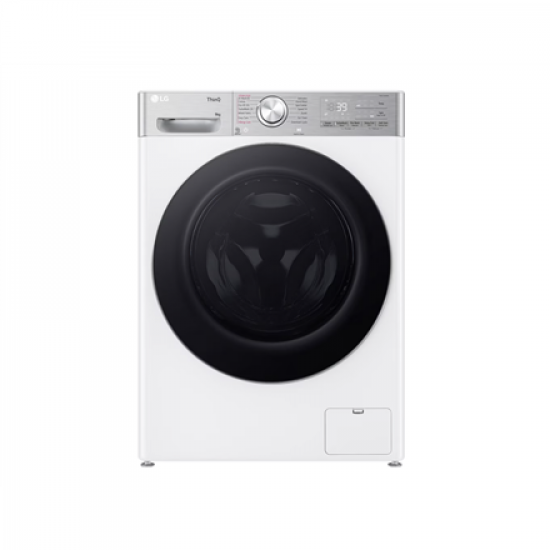 LG Washing machine with dryer | F4DR913P3WA | Energy efficiency class A/D | Front loading | Washing capacity 13 kg | 1400 RPM | Depth 62 cm | Width 60 cm | Display | LED | Drying system | Drying capacity 7 kg | Steam function | Direct drive | Wi-Fi | Whit