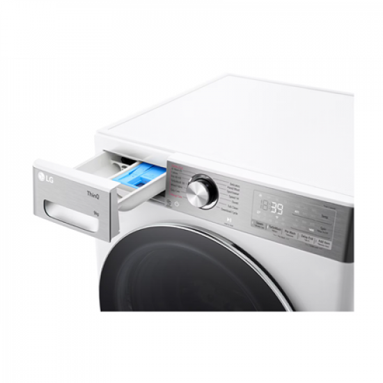 LG Washing machine with dryer | F4DR913P3WA | Energy efficiency class A/D | Front loading | Washing capacity 13 kg | 1400 RPM | Depth 62 cm | Width 60 cm | Display | LED | Drying system | Drying capacity 7 kg | Steam function | Direct drive | Wi-Fi | Whit