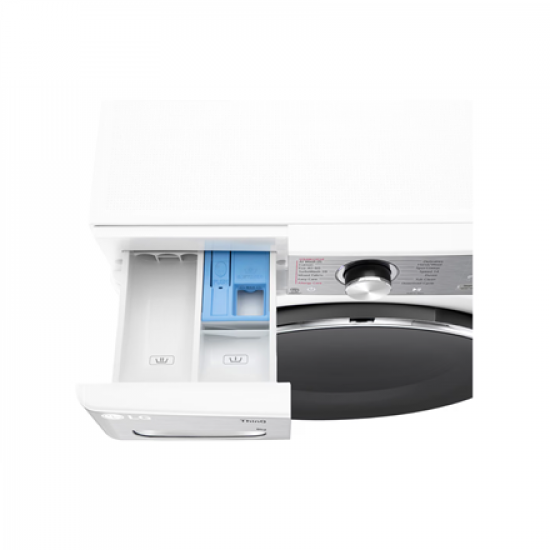 LG Washing machine with dryer | F4DR913P3WA | Energy efficiency class A/D | Front loading | Washing capacity 13 kg | 1400 RPM | Depth 62 cm | Width 60 cm | Display | LED | Drying system | Drying capacity 7 kg | Steam function | Direct drive | Wi-Fi | Whit