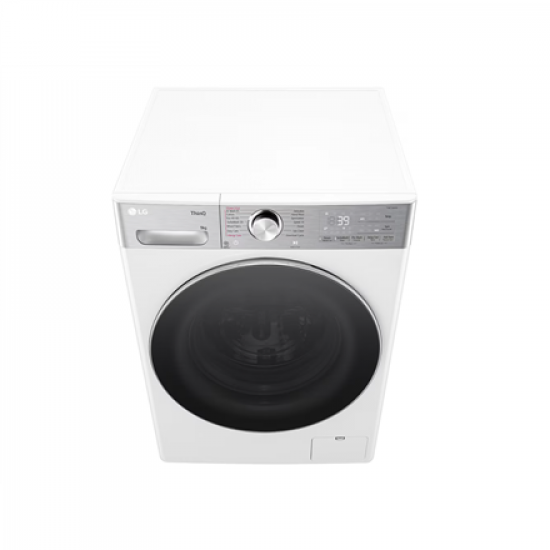 LG Washing machine with dryer | F4DR913P3WA | Energy efficiency class A/D | Front loading | Washing capacity 13 kg | 1400 RPM | Depth 62 cm | Width 60 cm | Display | LED | Drying system | Drying capacity 7 kg | Steam function | Direct drive | Wi-Fi | Whit