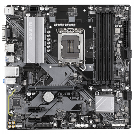 Gigabyte B760M D3HP | Processor family Intel | Processor socket LGA1700 | DDR5 | Supported hard disk drive interfaces M.2, SATA | Number of SATA connectors 4