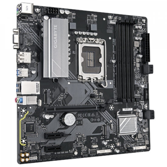Gigabyte B760M D3HP | Processor family Intel | Processor socket LGA1700 | DDR5 | Supported hard disk drive interfaces M.2, SATA | Number of SATA connectors 4