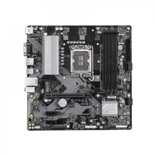 Gigabyte B760M D3HP | Processor family Intel | Processor socket LGA1700 | DDR5 | Supported hard disk drive interfaces M.2, SATA | Number of SATA connectors 4