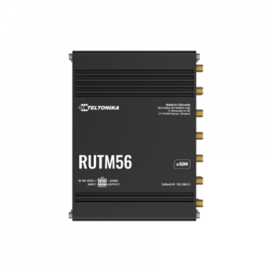 Teltonika Dual Modem Router | RUTM56 | 802.11ac | 10/100/1000 Mbit/s | Ethernet LAN (RJ-45) ports 4 | Mesh Support Yes | MU-MiMO Yes | No mobile broadband