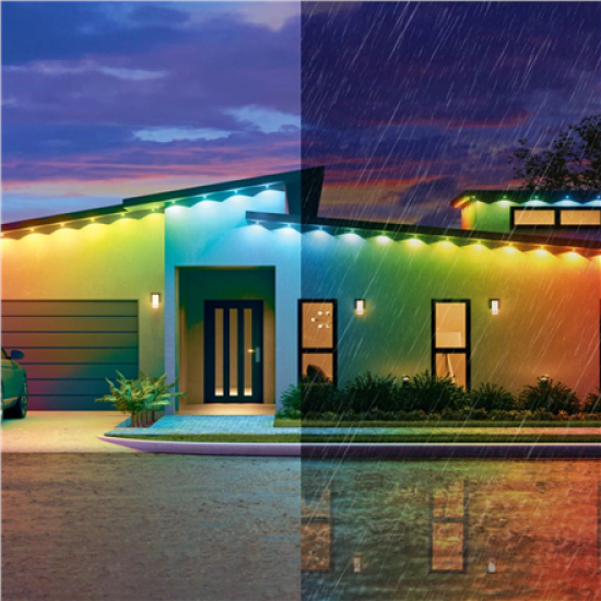 Nanoleaf Smart Multicolor Permanent Outdoor Lights Smarter Kit, 15m | 16+ Million Colours