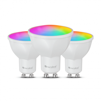 Nanoleaf Essentials Matter Wi-Fi Smart Bulb, 3pcs | GU10 | RGBCW